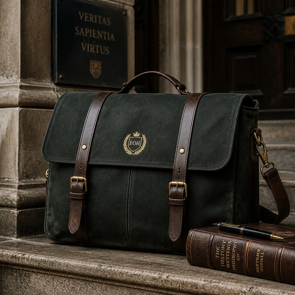Scholar Waxed Canvas Satchel