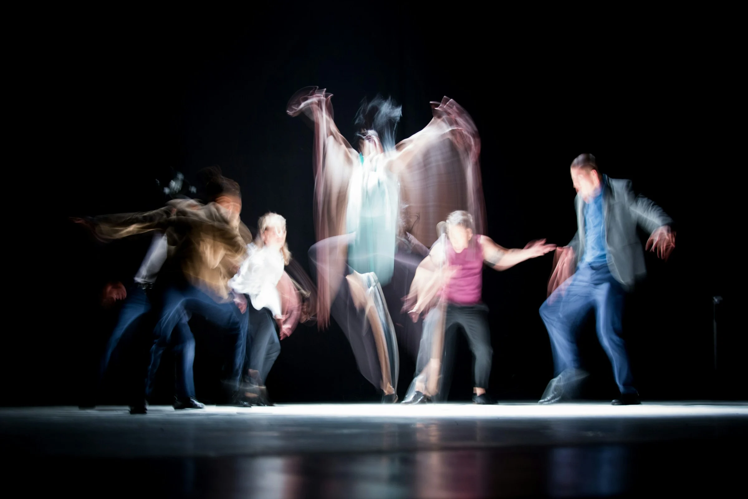 Dancers at a contemporary dance festival