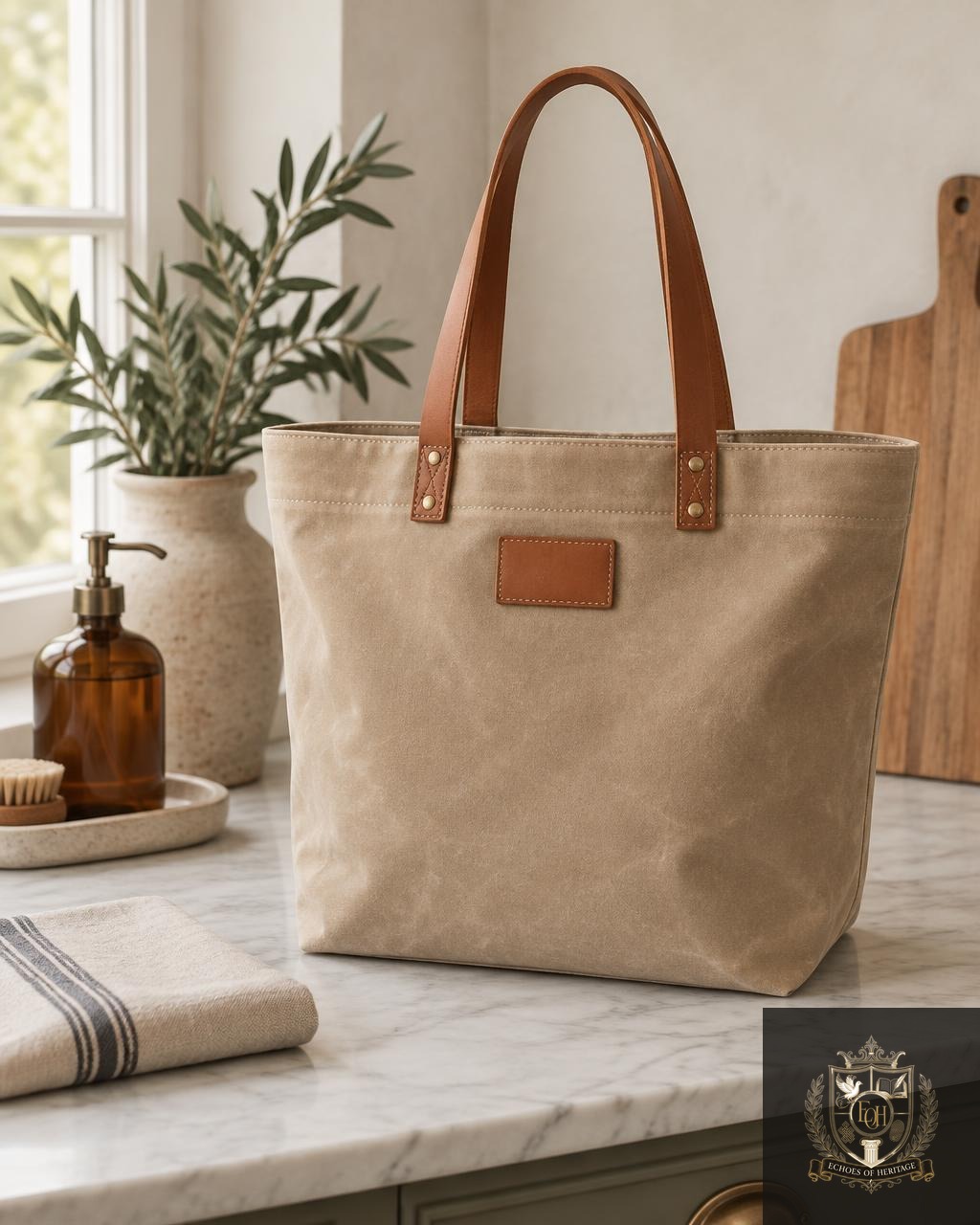 Archivist Waxed Canvas Tote
