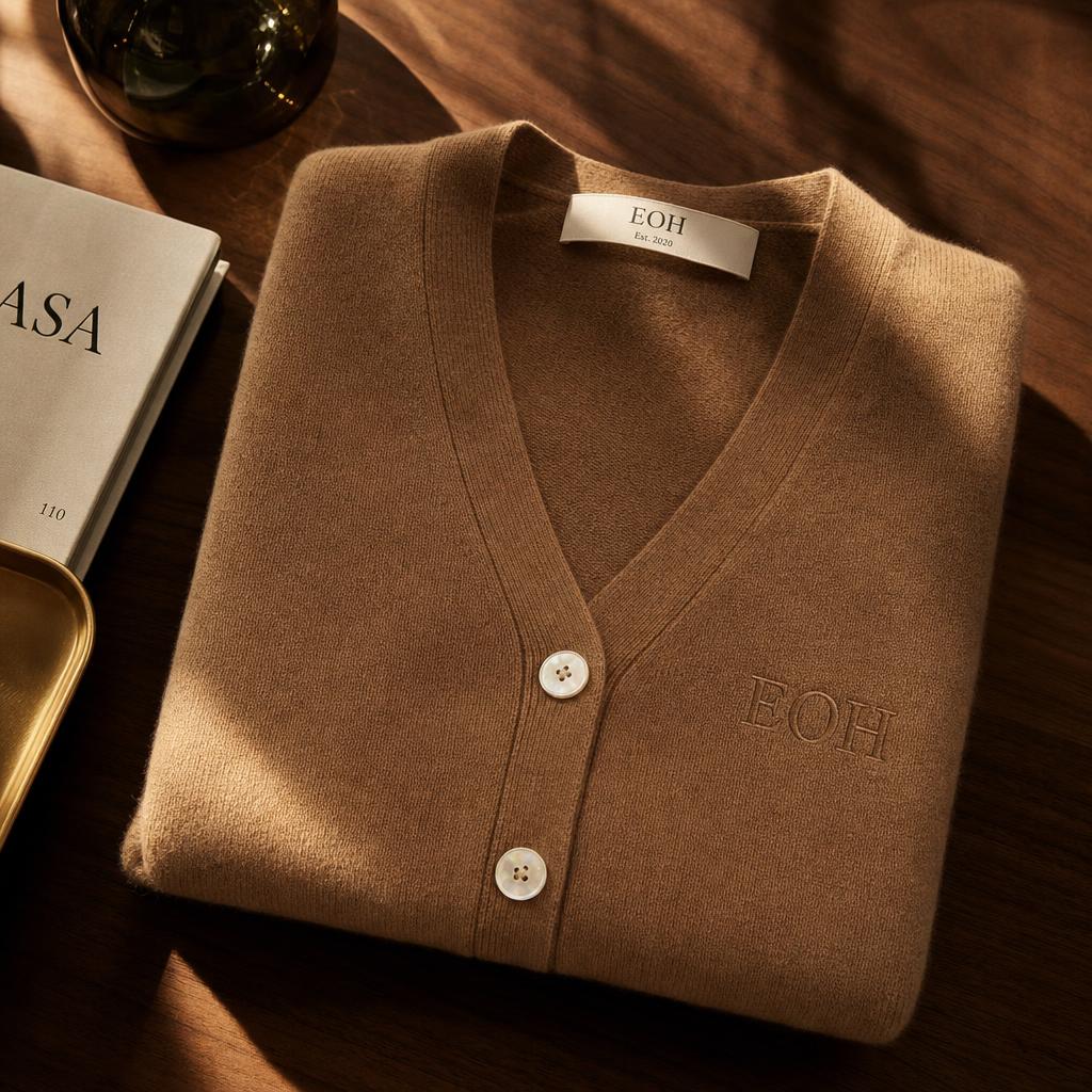 EOH Cashmere V-Neck Cardigan