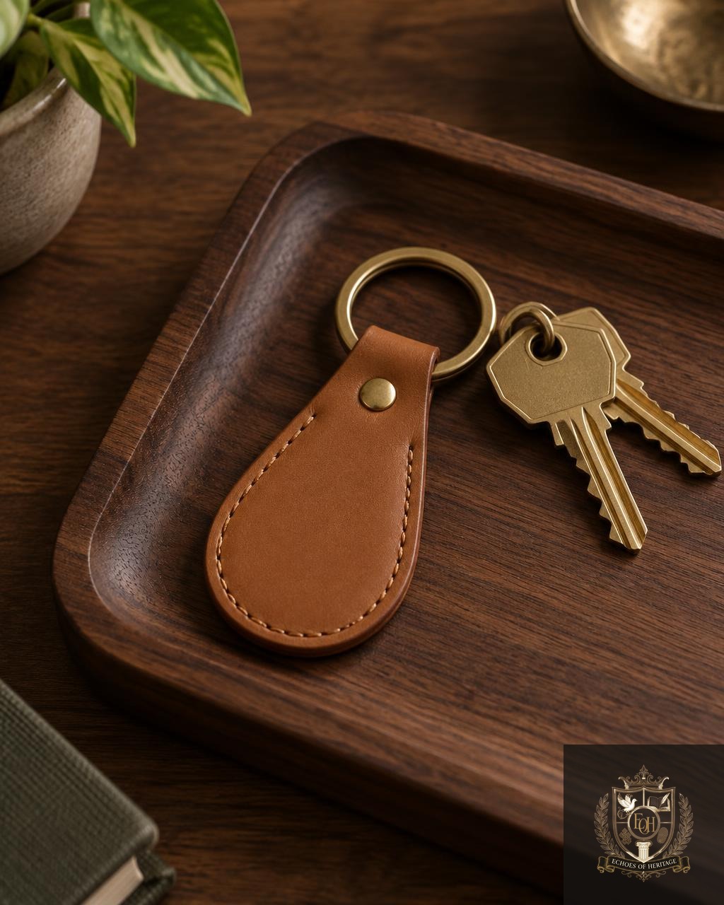 Heritage Leather Keyring