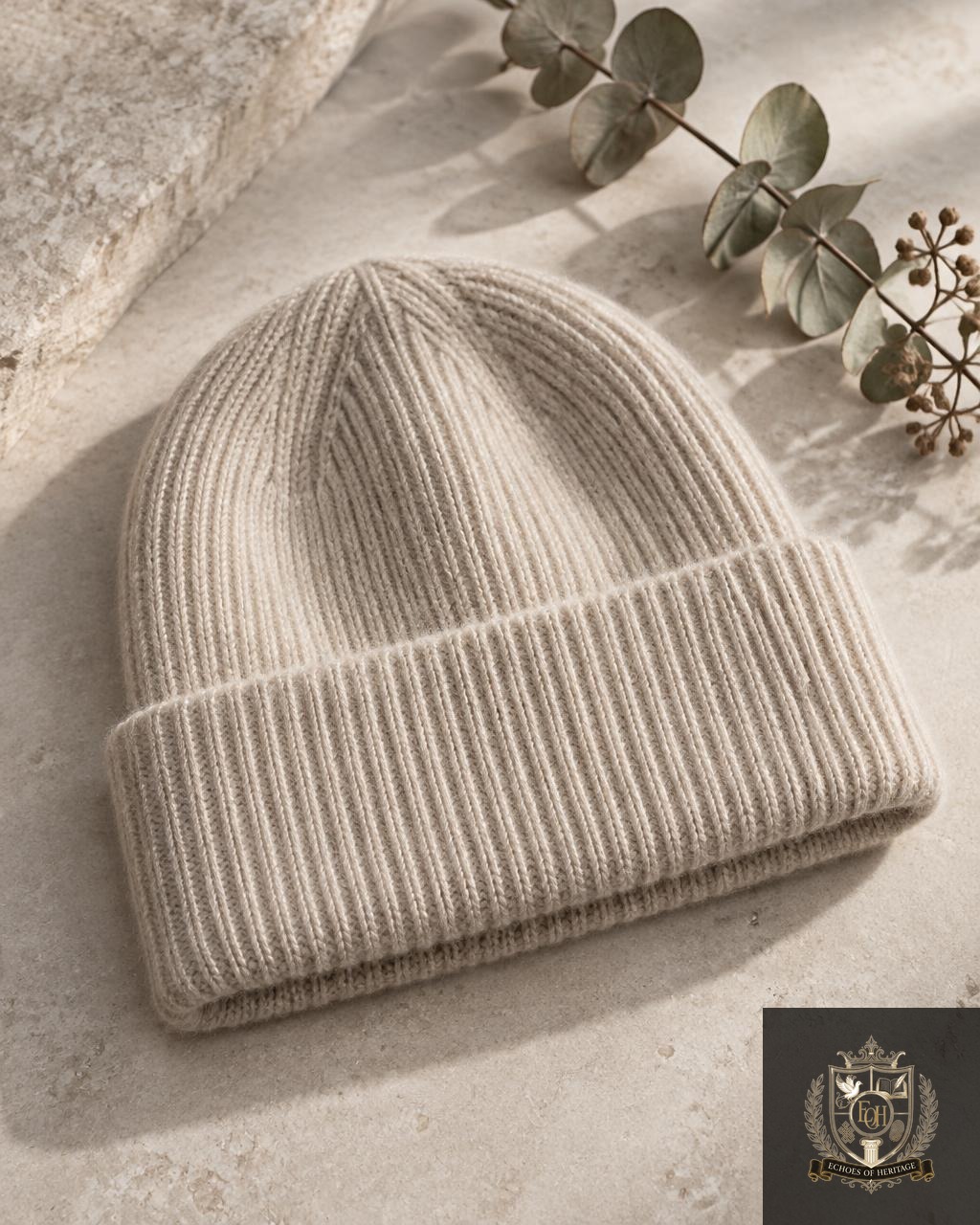 Atelier Cashmere Ribbed Beanie