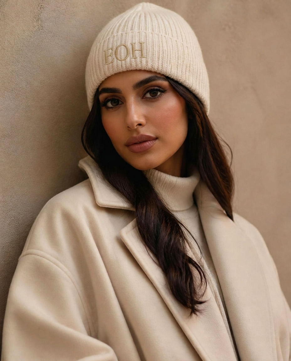 Atelier Cashmere Ribbed Beanie
