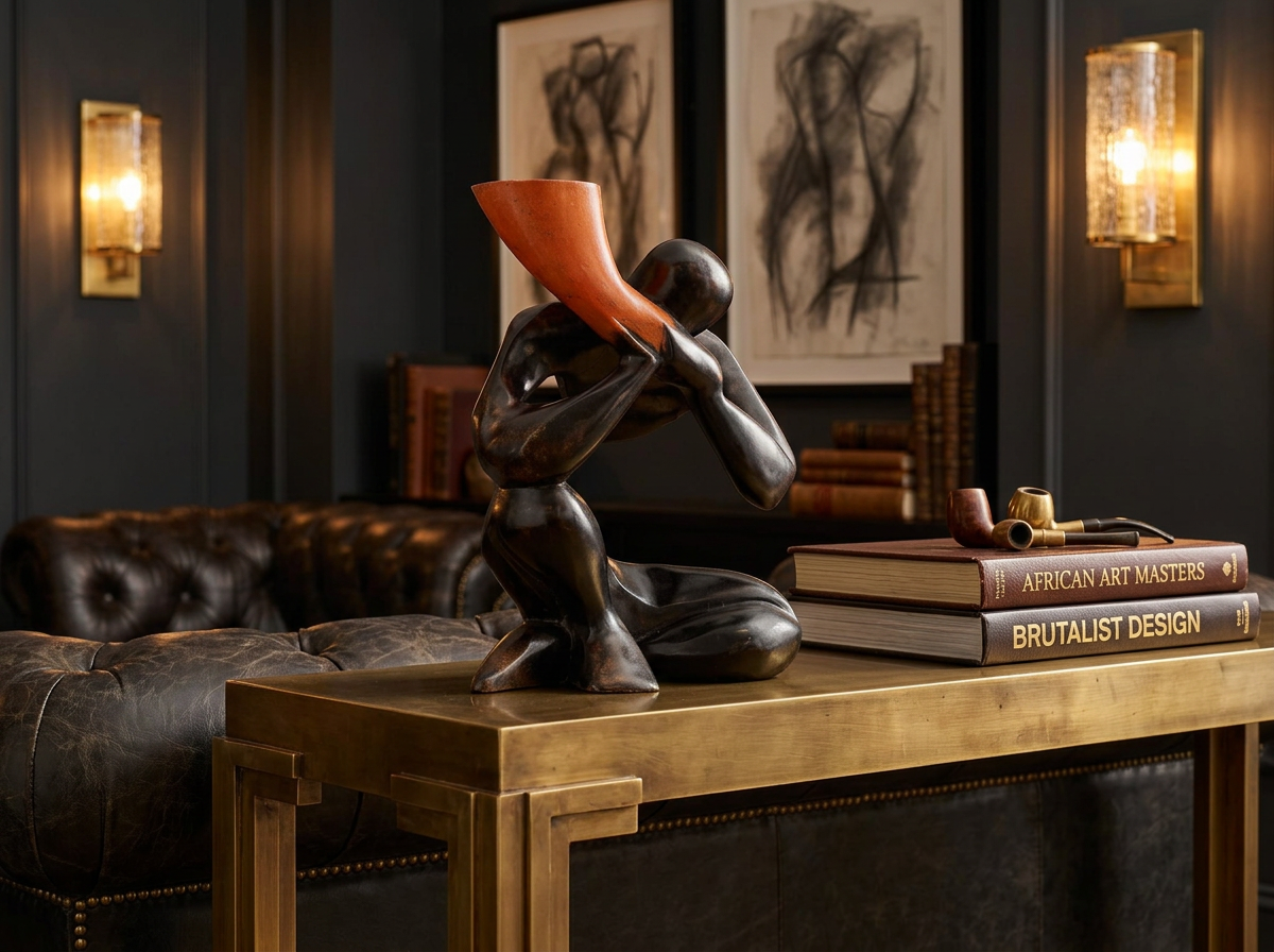 Horn Blower Sculpture