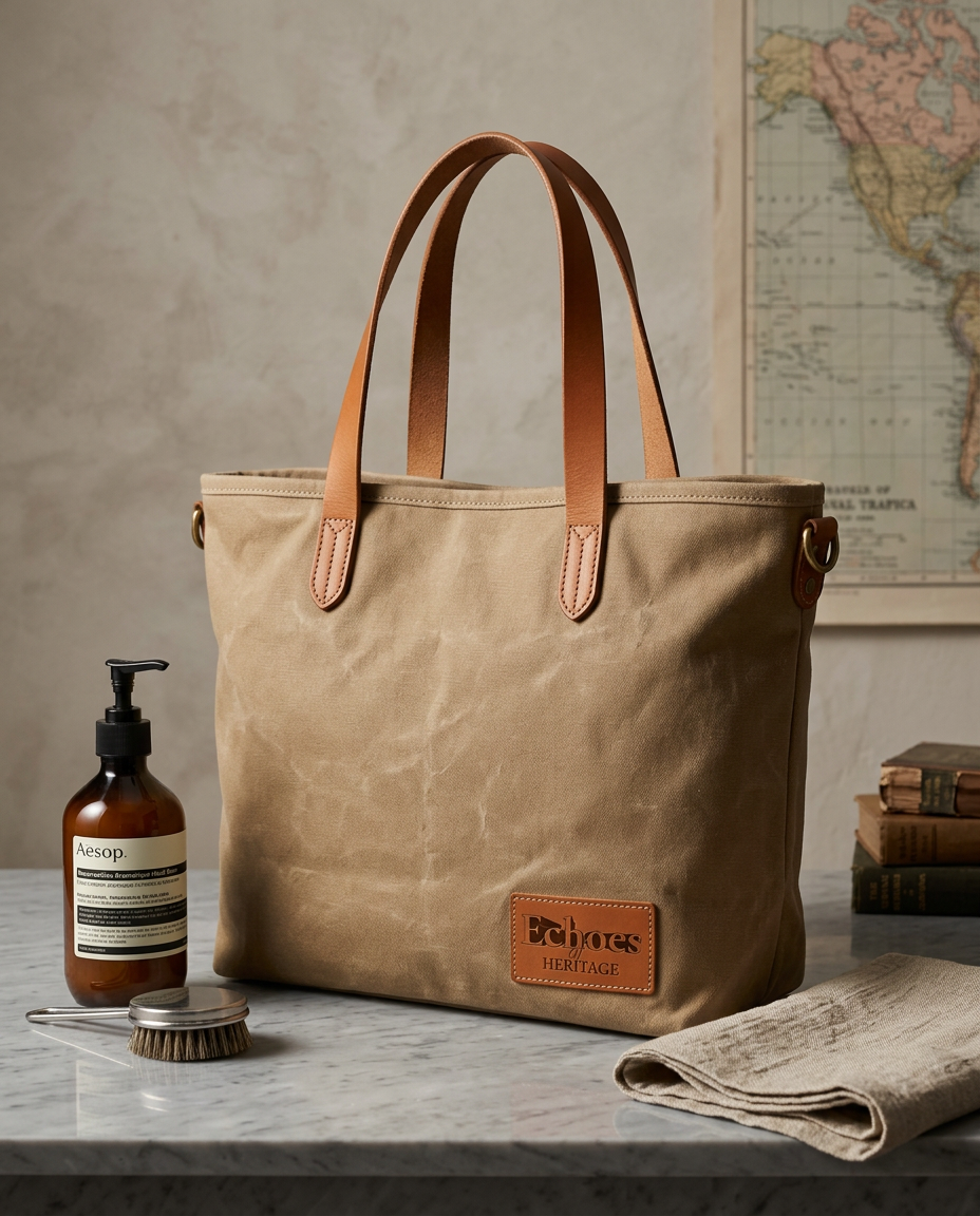 Archivist Waxed Canvas Tote