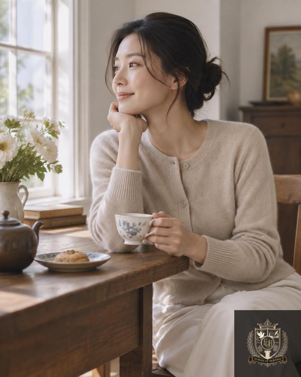 EOH Cashmere V-Neck Cardigan