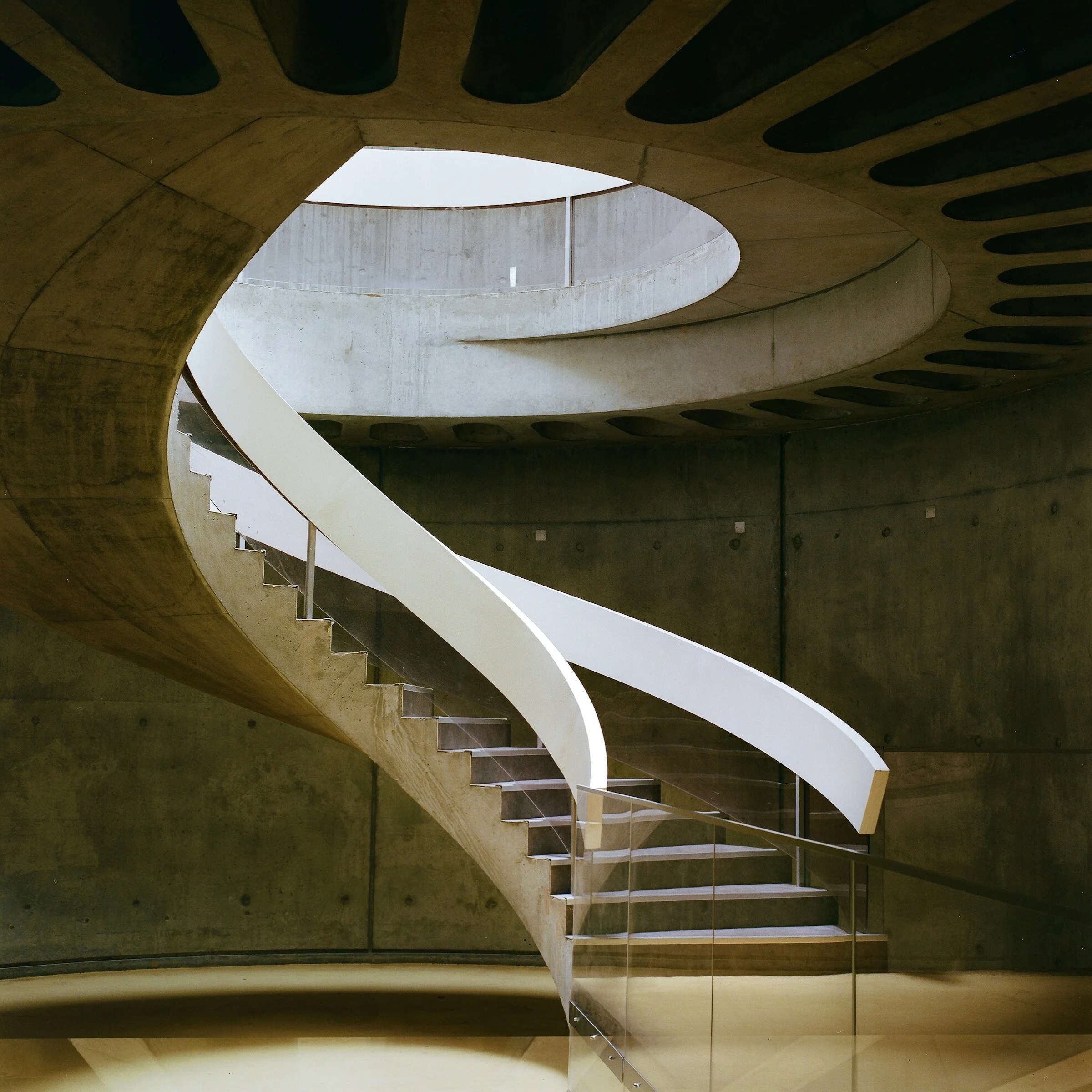 Spiral stair at the Gallo-Roman museum in Lyon