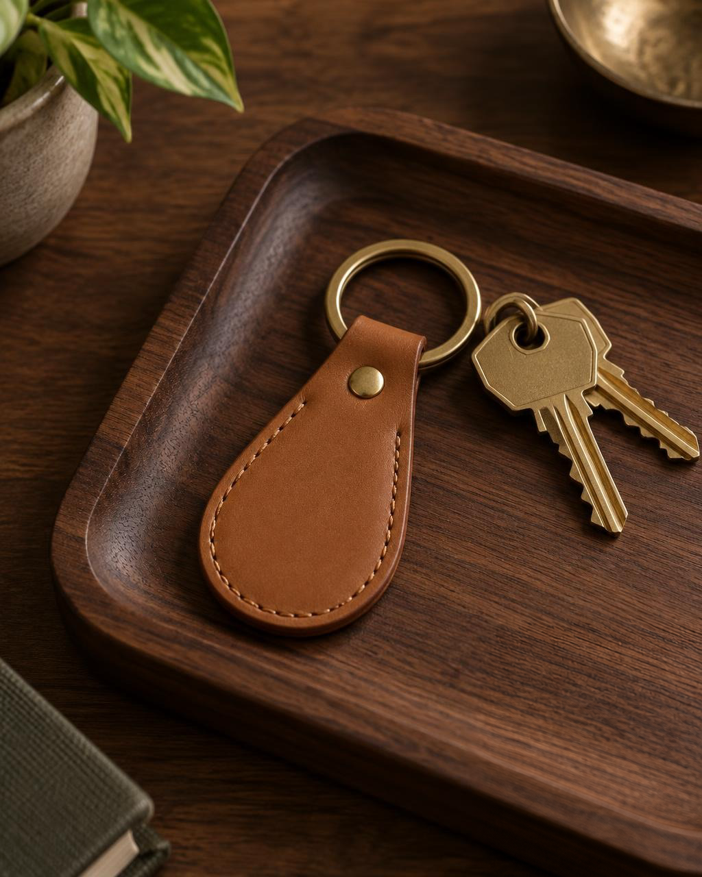 Heritage Leather Keyring