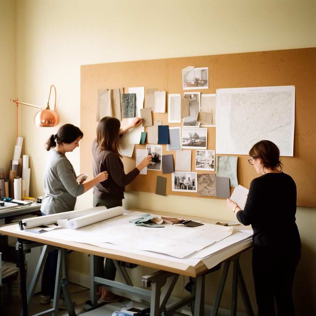 A documentary crew filming a maker in their studio