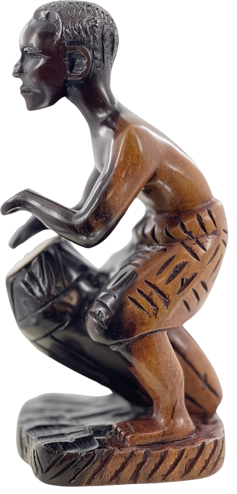 Kpanlogo Drummer Sculpture - Image 5