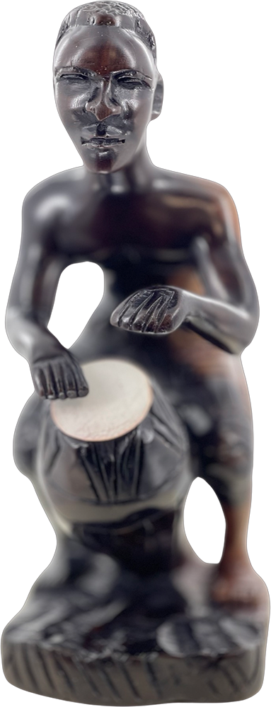 Kpanlogo Drummer Sculpture - Image 2